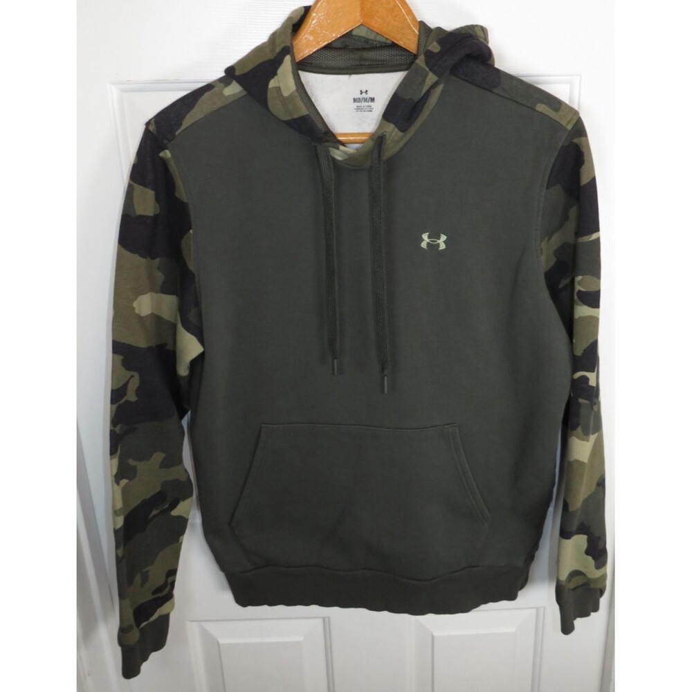 Under Armour Men's Rival Fleece Camo Blocked Hoodie Size Medium